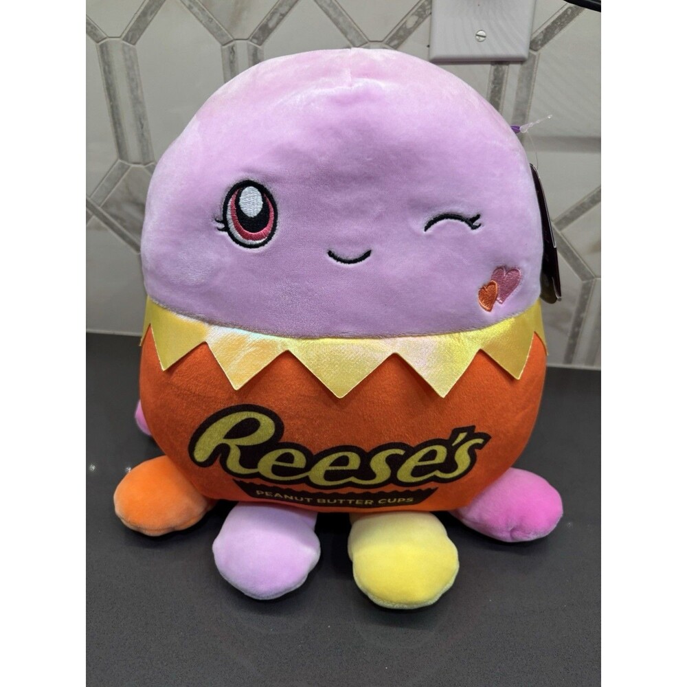 10" SQUISHMALLOWS Hershey Reese's Cups Chocolate - JEANNE The Octopus Cute